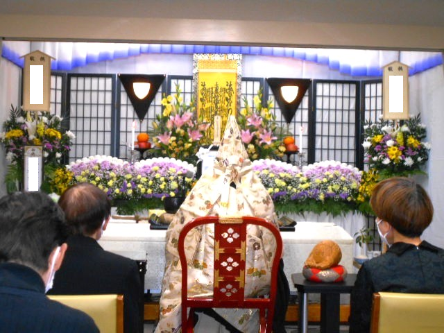 家族葬 生花祭壇